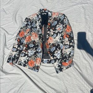 Floral Black Jacket